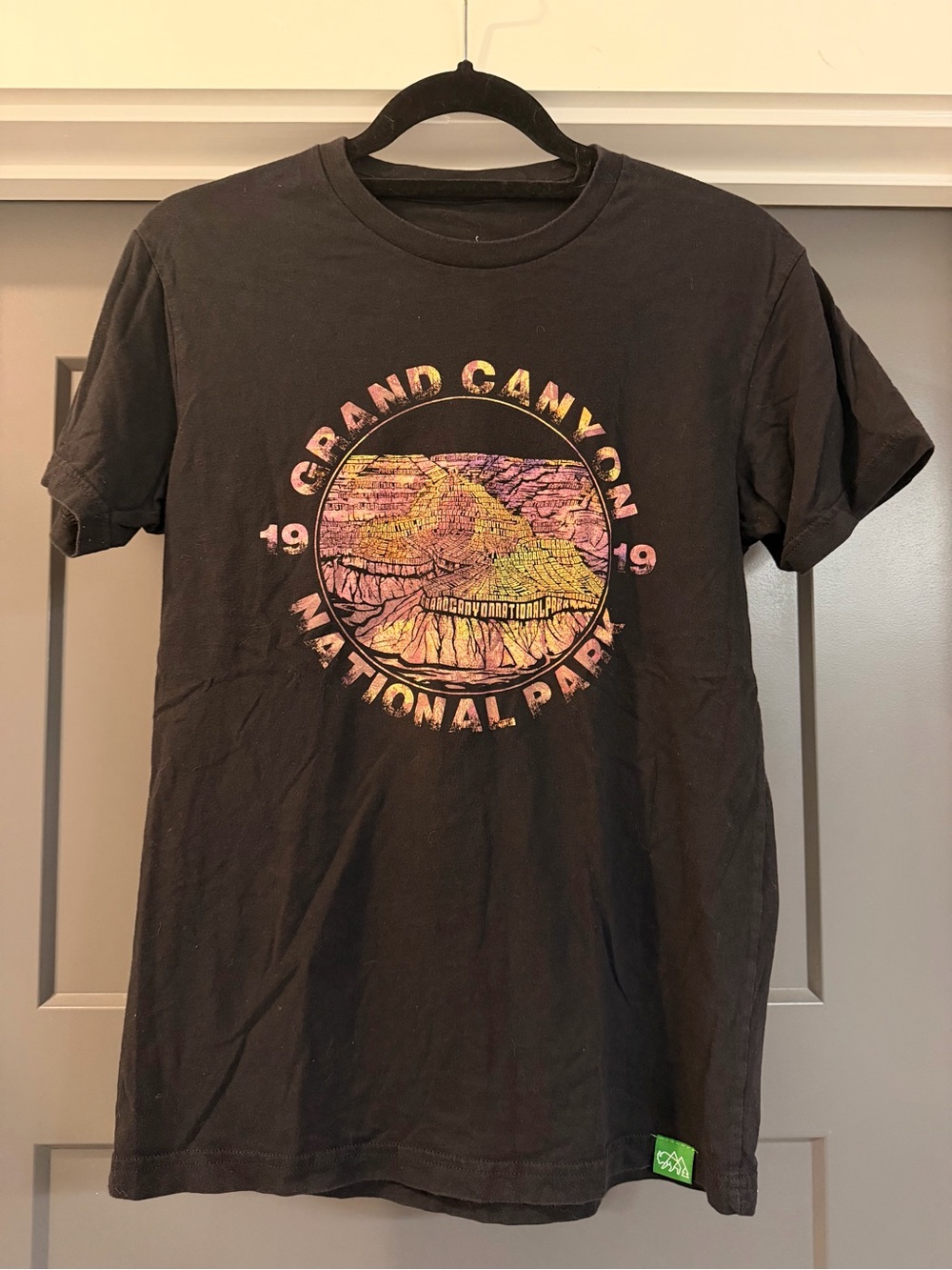 Wild Tribute Grand Canyon National Park Graphic Tee Shirt Black Small